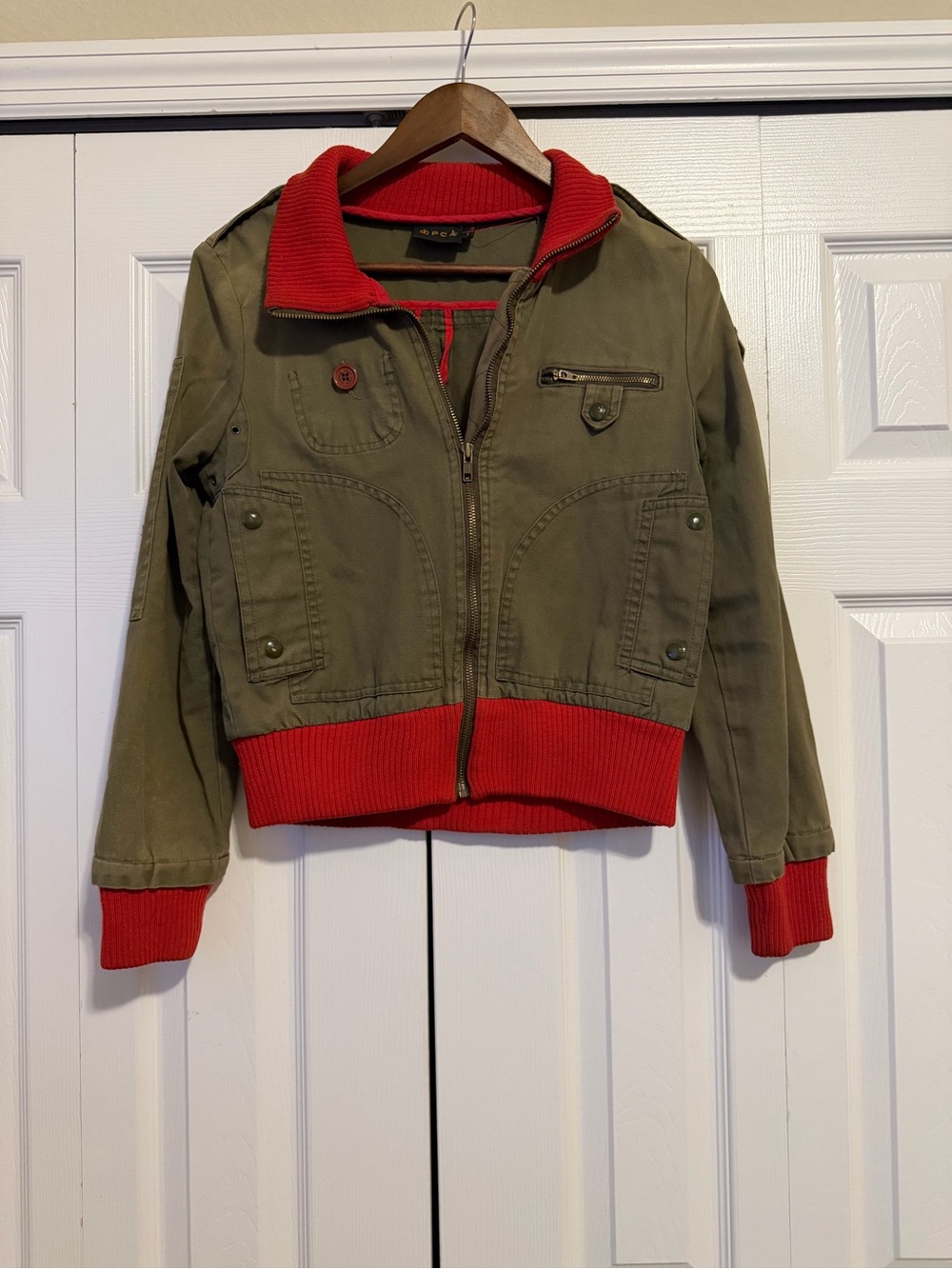 Juniors Y2K PCA Military Style Jacket Size 1